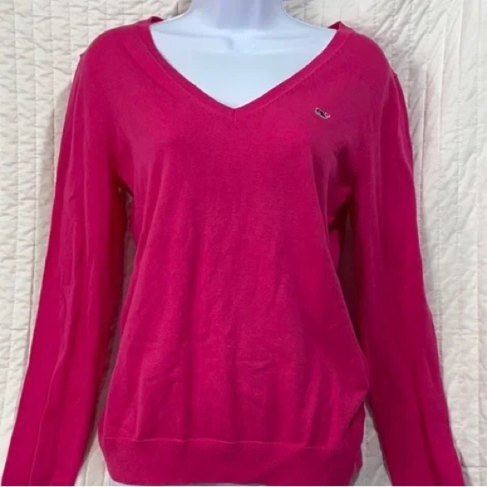 Vineyard Vines Heritage Tipped V-Neck Sweater
